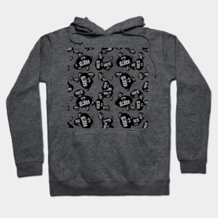 Pattern of Ovals with Drama Queen Typography Hoodie